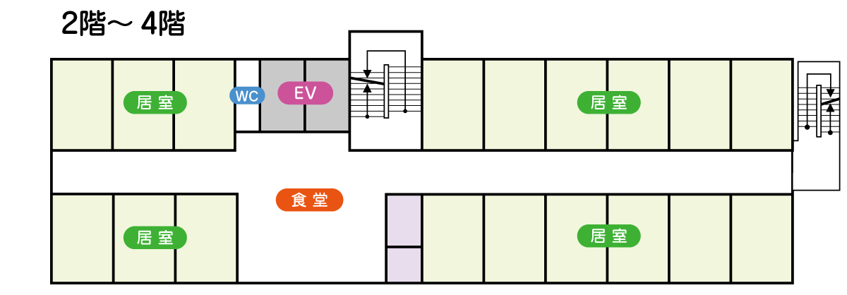 フロアマップ2階～6階